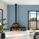 Salamandra a Lenha Brio com Banco - Invicta